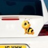 Auto- / Motorradaufkleber - kleine gelbe Biene