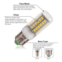 E27 / E14 LED-Lampe - 220 V - SMD 5730
