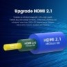 Micro HDMI zu HDMI Kabel - 2.1 3D 8K 1080P - Hochgeschwindigkeit - für GoPro Hero 7 6 5 / Sony A6000 / Nikon / Canon Kameras
