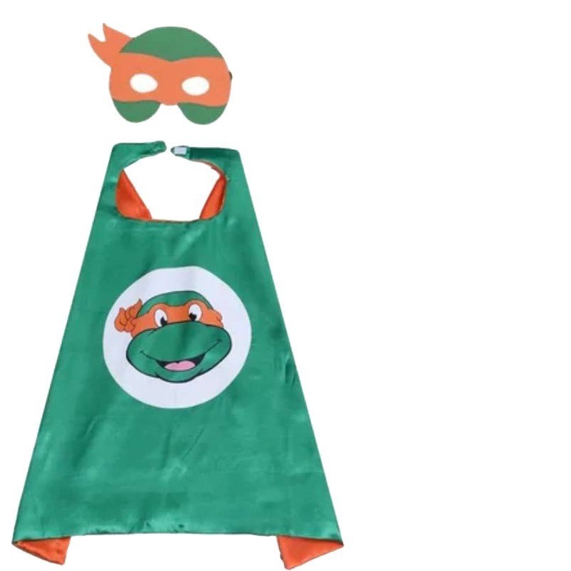 Ninja Turtles Kostüm - für Kinder - Umhang / Augenmaske