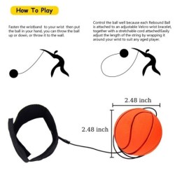 Soft rubber hand ball - with elastic nylon string / wristband - toyBalls