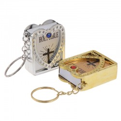 Mini Holy Bible - Cross - heart - crystal - keychainKeyrings