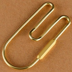 Vintage brass loop - golden keychain - key organizerKeyrings