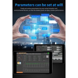 BMS Lifepo4 4S Smart Battery - mit Balancer - Bluetooth / Android / IOS - 12V - 72V - 30A - 200A