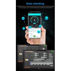 BMS Lifepo4 4S Smart Battery - mit Balancer - Bluetooth / Android / IOS - 12V - 72V - 30A - 200A