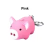 Mini pig with keychain - luminous - with sound / LEDKeyrings
