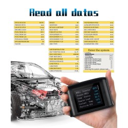 OBDSPACE P10 - Auto-Bordcomputer - OBD2-Scanner - digital - Geschwindigkeits- / Kraftstoffverbrauchs- / Temperaturanzeige