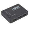 5 in / 1 out - HDMI Switcher - Splitter - HUB - mit IR-Fernbedienung - 1080P - für HDTV DVD BOX
