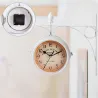 Antike Wanduhr - doppelseitig - weißes Eisen
