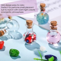 Mini-Glasflaschen - mit Korkdeckel - für Parfums - Hochzeitsdekoration - 10 Stück