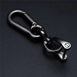 Metal keychain - 360 degree rotating - detachable - D-shapeKeyrings