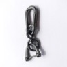 Metal keychain - 360 degree rotating - detachable - D-shapeKeyrings