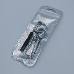 Metal keychain - 360 degree rotating - detachable - D-shapeKeyrings