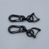 Metal keychain - 360 degree rotating - detachable - D-shapeKeyrings