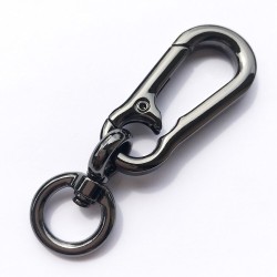Metal keychain - 360 degree rotating - detachable - D-shapeKeyrings