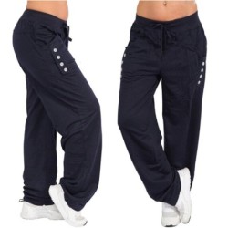 Classic loose long pants - with pockets / drawstringsPants