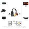 Mini HDMI zu AV Konverter - Adapterkabel - für Monitor L/R Video HDMI2AV HD - NTSC PAL