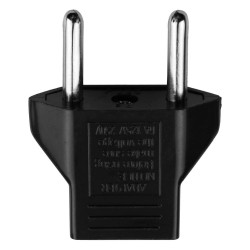 US zu EU - Flach- zu Rundsteckeradapter - Konverter - 5 Stück