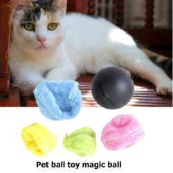 Magic Electric Ball – batteriebetrieben – mit Plüschhülle – Haustierspielzeug – 5 Stück