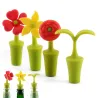Weinflaschenverschluss - Silikon - Blumenform