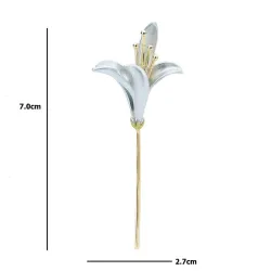 Elegant brooch with lily flowerBrooches