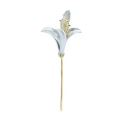 Elegante Brosche mit Lilienblüte