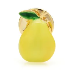 Trendige Brosche mit einer gelben Birne