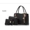 Luxurious leather bags - set 3 piecesSets