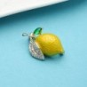 Trendy brooch with yellow lemon / crystalsBrooches