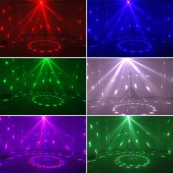 ALIEN - 4 in 1 - Remote-DMX-Laserprojektor - drehbare Kugel - UV-Bühnenbeleuchtung