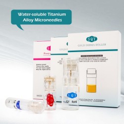 Dermaroller – Titanspitzen – Mikronadel 0,25 mm – Gold – wiederverwendbar