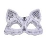 Luxurious Venetian eye mask - lace / glitter / sequins - cat eye - Halloween / masqueradesMasks