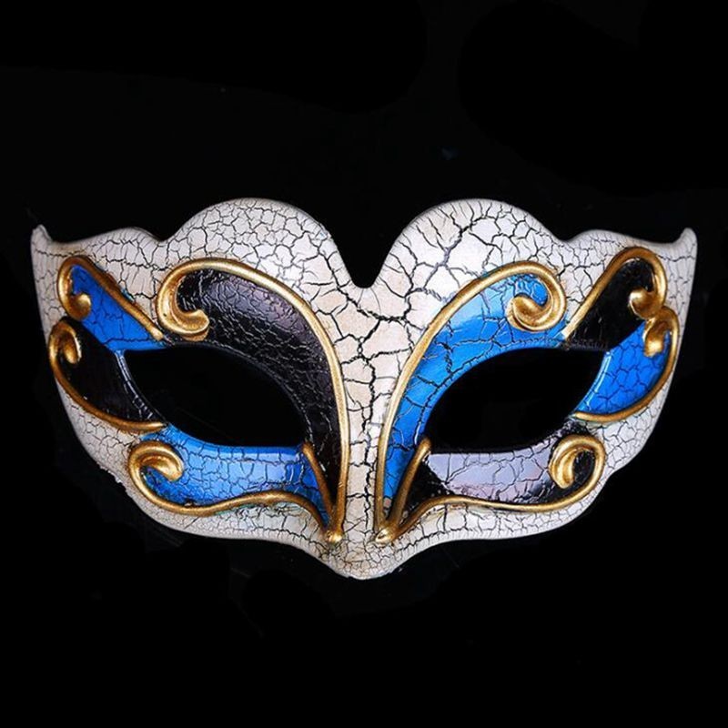 Venezianische Augenmaske - Rissmuster - Maskerade / Halloween