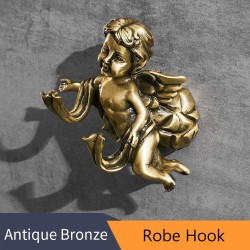 Bronzehaken mit Engeln – Regal – Handtuchhalter – Badezimmerzubehör zur Wandmontage