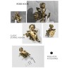 Bronzehaken mit Engeln – Regal – Handtuchhalter – Badezimmerzubehör zur Wandmontage