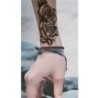 Temporärer Tattoo-Aufkleber - doppelte schwarze Rosen - wasserfest