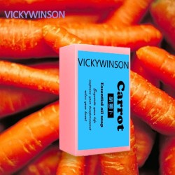 Natural handmade soap - whitening / cleansing - carrot - 50gSkin