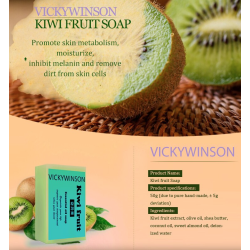 Handgemachte Naturseife – aufhellend – feuchtigkeitsspendend – Aknebehandlung – Kiwi – 50 g