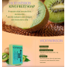 Handgemachte Naturseife – aufhellend – feuchtigkeitsspendend – Aknebehandlung – Kiwi – 50 g