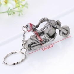 Skelett auf Motorrad - Schlüsselanhänger