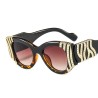 Vintage square sunglasses - oversized - with golden decoration - UV400Sunglasses
