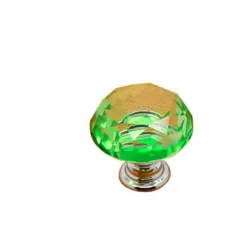 Elegante Möbelknöpfe - Glasrautenform