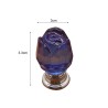 Luxurious furniture knobs - glass crystal rose shapeFurniture