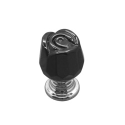 Luxurious furniture knobs - glass crystal rose shapeFurniture