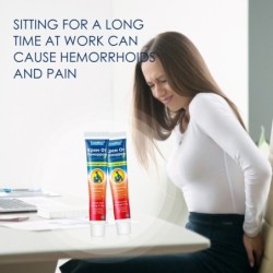 Hämorrhoiden-Behandlungscreme – Salbe mit Kräuterextrakten – Schmerzlinderung – innere/äußere Anwendung – 3 Stück