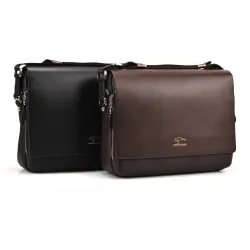Vintage Schulter- / Crossbody-Ledertasche - breit - 34 * 24 * 8cm