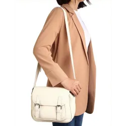 Elegant shoulder bag - genuine leatherBags
