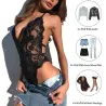 Transparenter Spitzen-Body - sexy Dessous