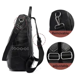 Multifunktionale Vintage Umhängetasche - Lederrucksack - wasserdicht