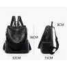 Multifunktionale Vintage Umhängetasche - Lederrucksack - wasserdicht